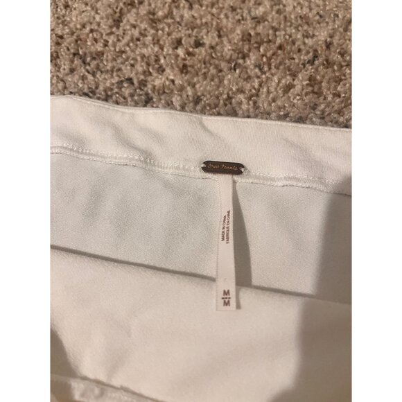 Free People Ivory Knit Top Rock With It Embroidered off Shoulder Size : med - Picture 7 of 7